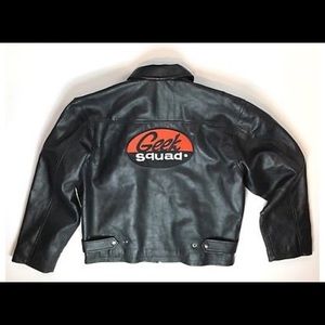geek squad leather jacket